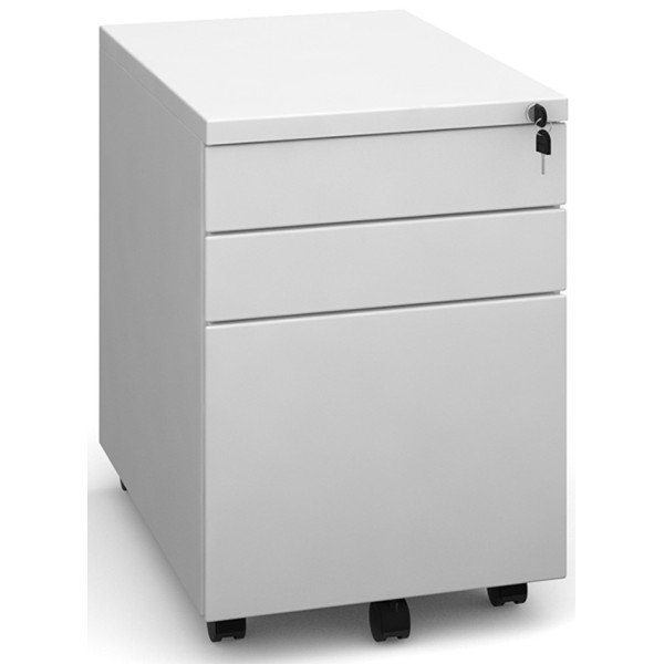 3 Drawer Mobile Steel Pedestal